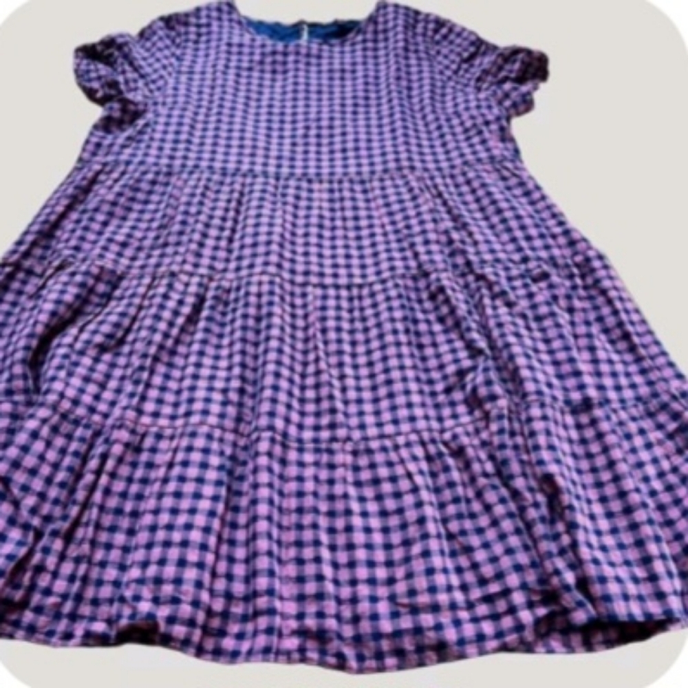 Madewell  XL Pink and Blue Gingham Dress